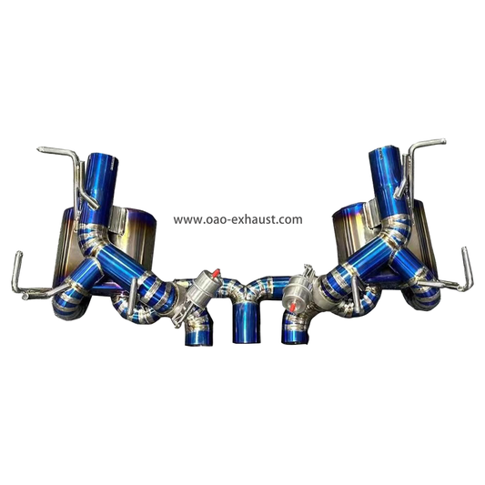 High Quality Car Exhaust Catback for Ferrari 458 4.5 2009-2016 Titanium Exhaust Pipe Valvetronic Exhaust Muffler Catback