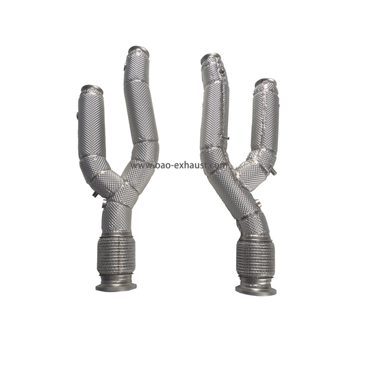 Lamborghini Aventador LP700/LP720/740/750/SVJ 6.5L V12 stainless steel insulated downpipe