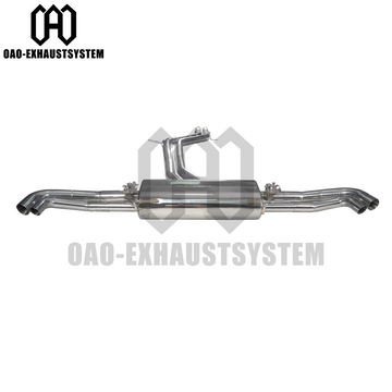 Leistungs auspuff für Audi RSQ8 4.0T 2019- SS304 Auspuffrohr Catback Schall dämpfer