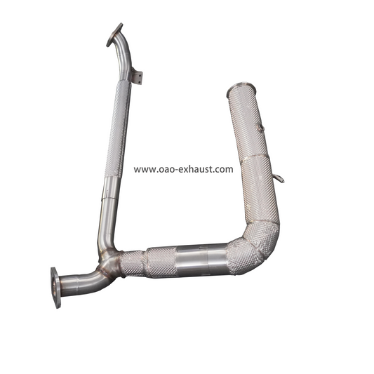 Porsche 718 Cayman/Boxster 2.0T 2.5T Performance Exhaust Downpipe with Heat Shield