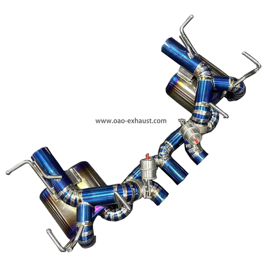 High Quality Car Exhaust Catback for Ferrari 458 4.5 2009-2016 Titanium Exhaust Pipe Valvetronic Exhaust Muffler Catback