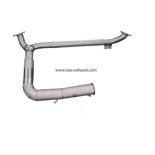 Porsche 718 Cayman/Boxster 2.0T 2.5T Performance Exhaust Downpipe with Heat Shield