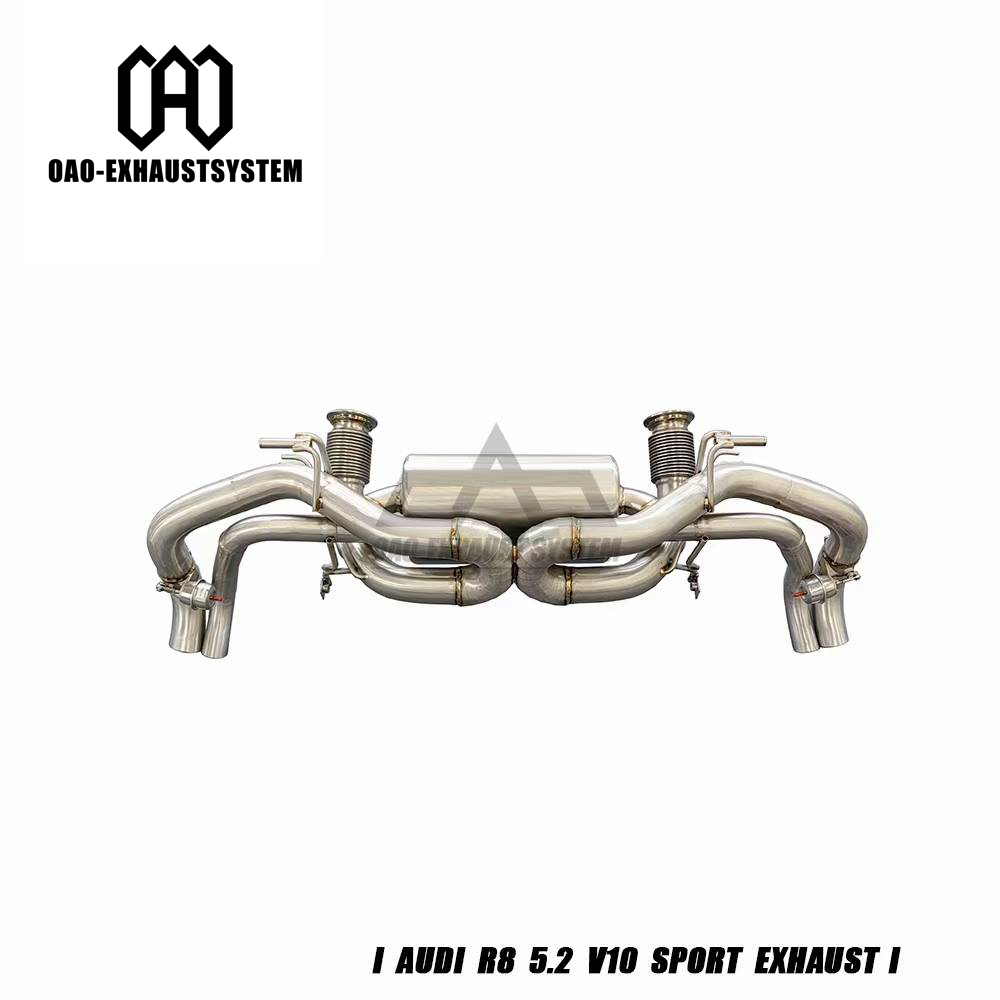 Unleash Pure V10 Fury: Audi R8 Valved Sport Exhaust System Designed for Performance and Sound