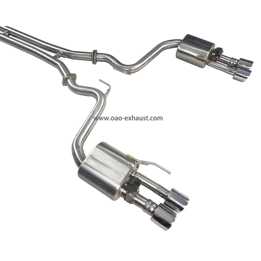 Edelstahl ventil Catback Auspuff für Ford Mustang 5.0L Schall dämpfer Auspuff mit Fernbedienung
