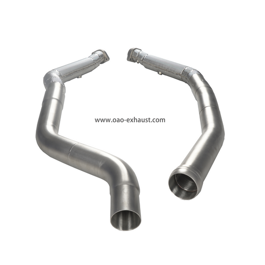High quality 304 stainless steel exhaust pipe with heat shield for Mercedes ML550/GL550/GLS550/ML63/GL63/GLS63