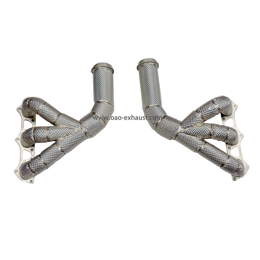 Kunden spezifischer Edelstahl-Auspuff krümmer für Porsche 911 991.1/991.2 991 GT3 RS Header Downpipe Auspuff