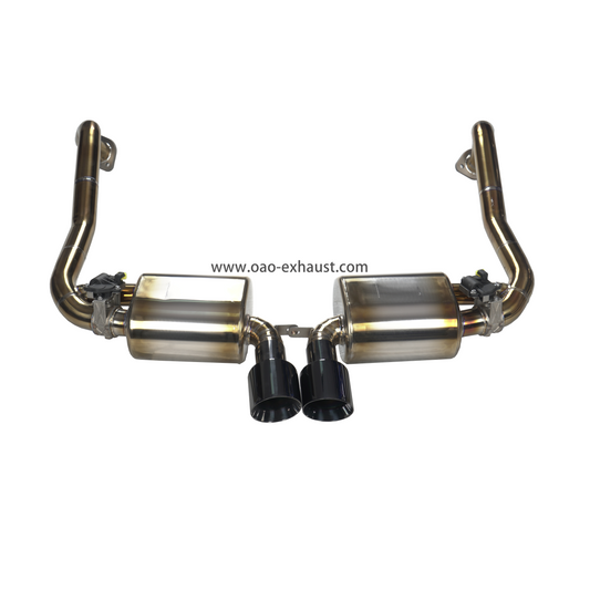 High quality titanium racing version exhaust pipe for Porsche 2.0t/2.5t 2016-2023 Catback Valvetronic exhaust718 Boxster/cayman