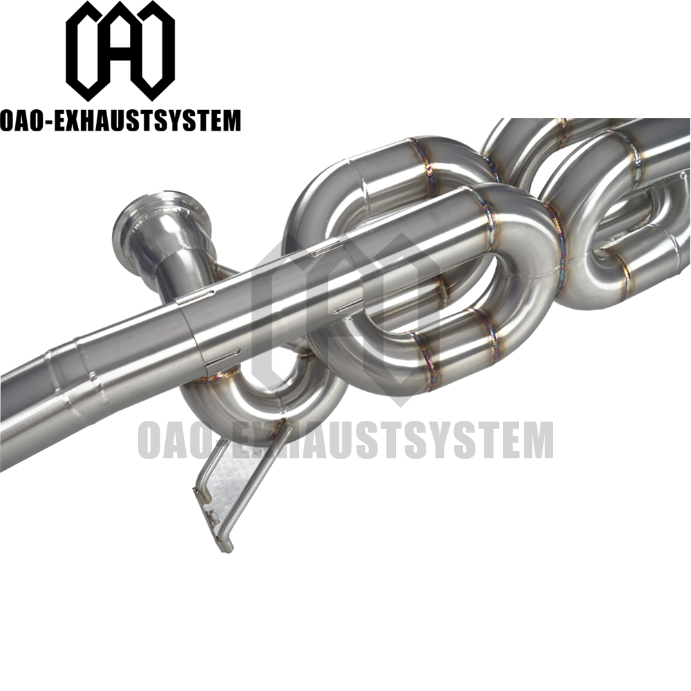 Audi R8 V10 Racing Exhaust Pipe Straight Pipe Exhaust High Quality Performance Stainless Steel Cat Back Exhaust