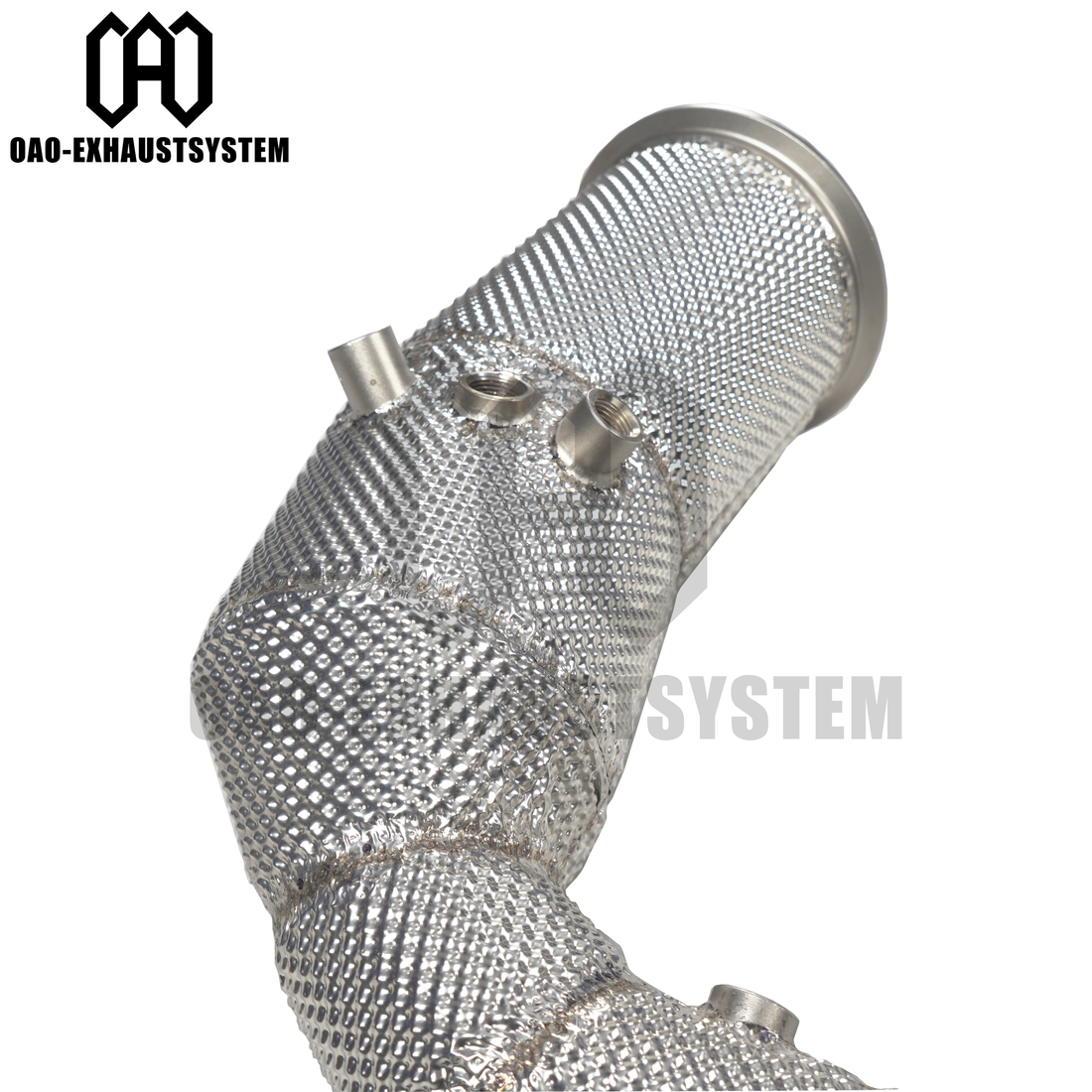 Lamborghini URUS 4.0T 2022-2023 exhaust system without/with catalytic high-flow exhaust downpipe with heat shield