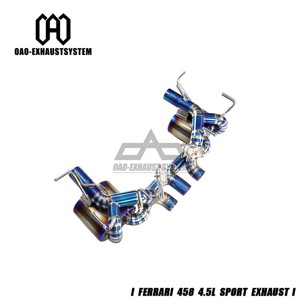 Ferrari 458 Titanium Valved Sport Exhaust System