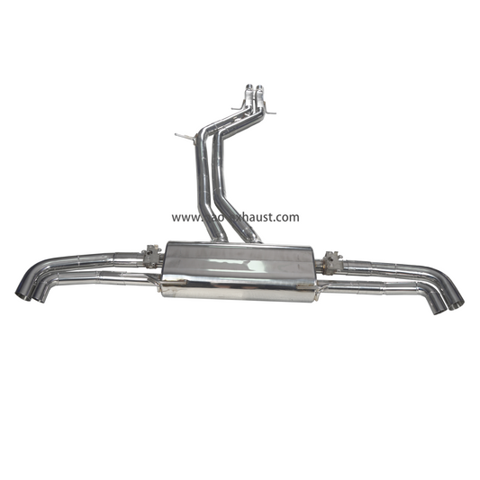 Leistungs auspuff für Audi RSQ8 4.0T 2019- SS304 Auspuffrohr Catback Schall dämpfer