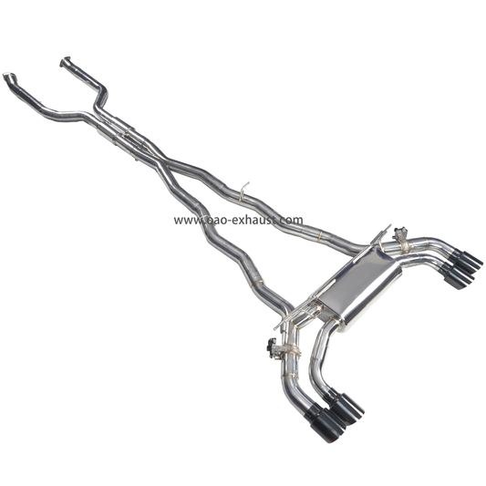 Hochwertiger Catback-Auspuff für BMW M5 G90 G99 S68 4.4TT V8 Ventil Catback Auspuff anlage Schall dämpfer