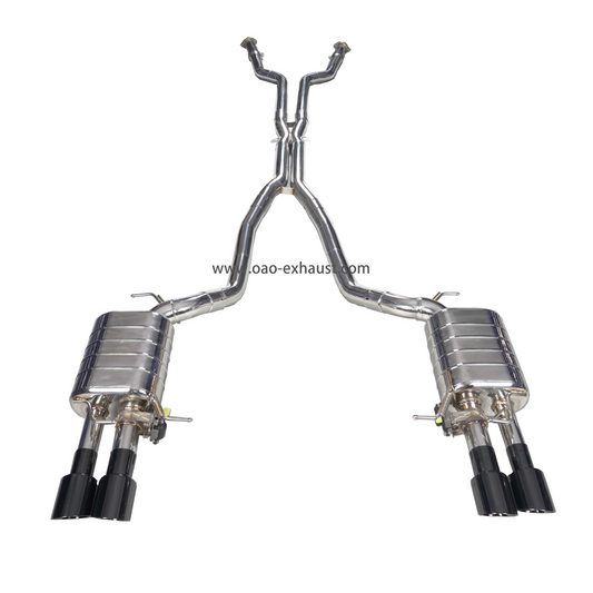 High quality racing cat back exhaust with dual electronic valve escape car exhaust for bmw m5 f10/f15 4.4t