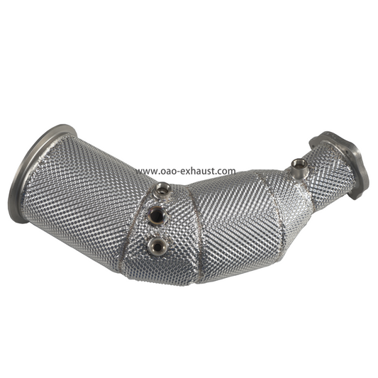 Audi RS4 RS5 2.9T 2017-2019 exhaust system catalytic converter high-performance exhaust downpipe with heat shield