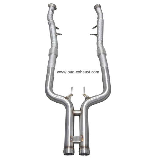 High Flow Performance Fallrohr für Mercedes Benz S320 S400 S450 S500 S550 S600 S63 W222 Mit Hitzeschild Racing Fallrohren