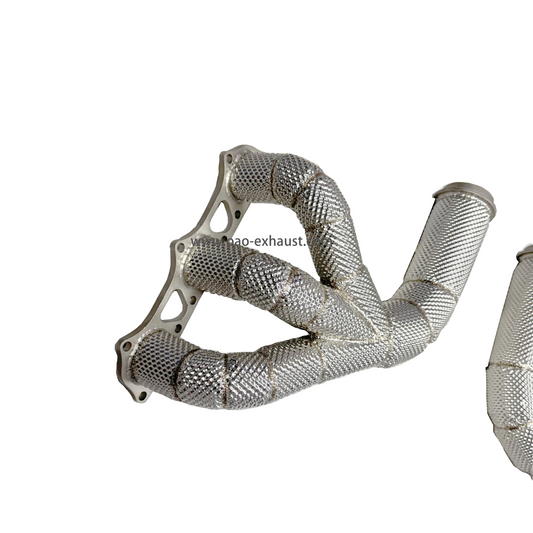 Kunden spezifischer Edelstahl-Auspuff krümmer für Porsche 911 991.1/991.2 991 GT3 RS Header Downpipe Auspuff