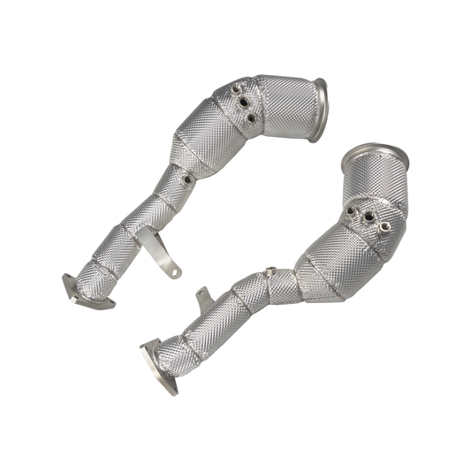 Kunden spezifisches Hochleistungs-Edelstahl 304 isoliertes Fallrohr-Abgassystem für Audi S6/S7 C8 2.9T