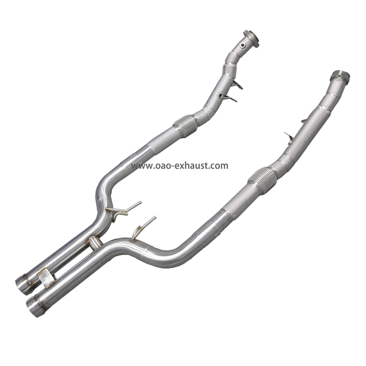 High Flow Performance Fallrohr für Mercedes Benz S320 S400 S450 S500 S550 S600 S63 W222 Mit Hitzeschild Racing Fallrohren