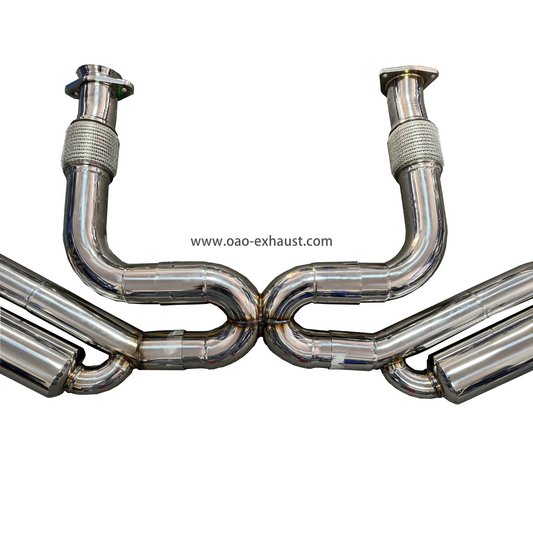 Corvette C8 Performance Exhaust System Cat-Back System for Escape Exhaust Mufflers and Downpipes