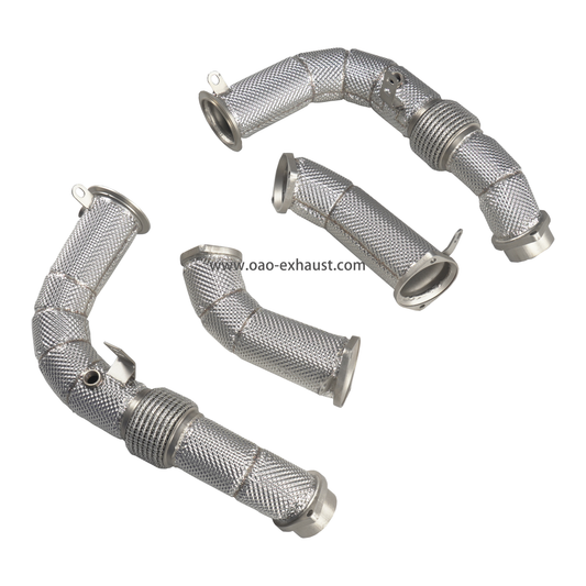 High Flow Auspuffrohr für BMW M5 G90 G99 S68 4.4T Mit Hitzeschild Auto Performance Parts Pipes Auspuff anlage