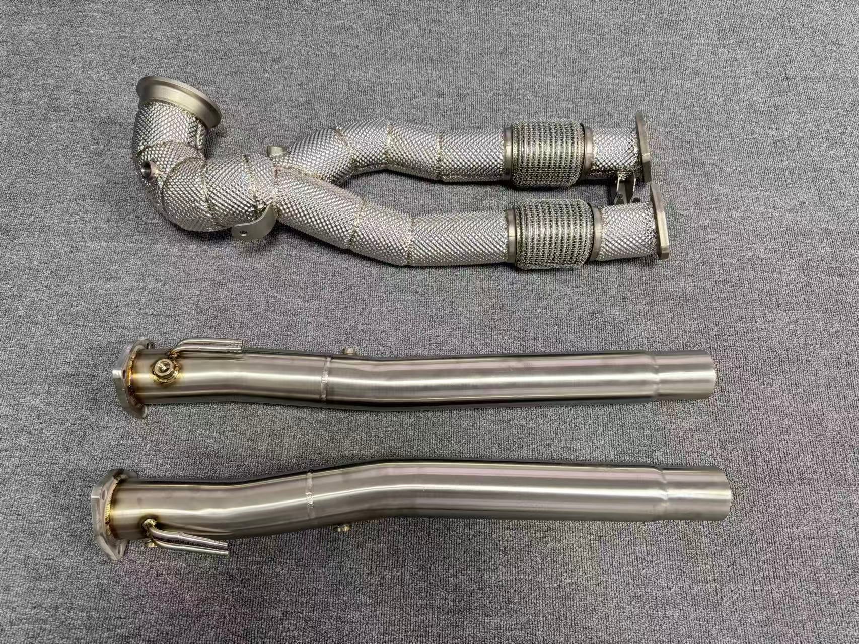 Audi RS3 8V and TTRS 8S high-performance downpipes and head pipes